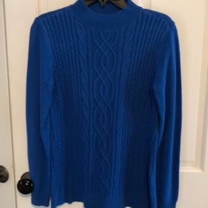 Bright Blue Cableknit Sweater